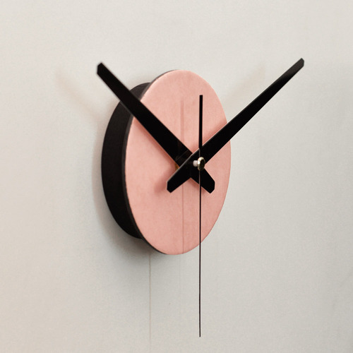 무소음무브먼트 DIY벽시계 시계부분 -파스텔핑크