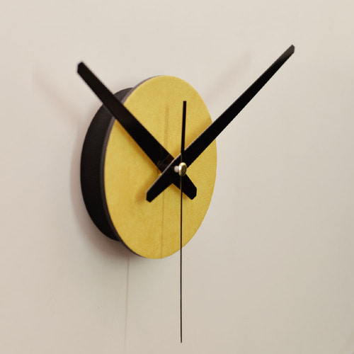 무소음무브먼트 DIY벽시계 시계부분 -파스텔옐로우